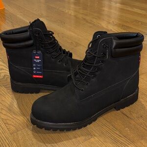 Levi's Men's Freemont Black Lace-Up Boots